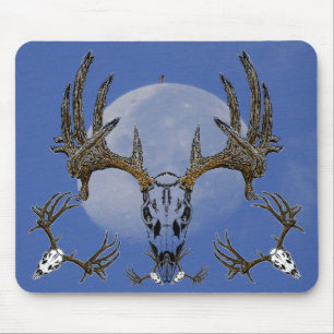 Whitetail Deer skull Mouse Pad