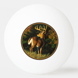 Whitetail Deer Trophy Buck Hunting Ping Pong Ball