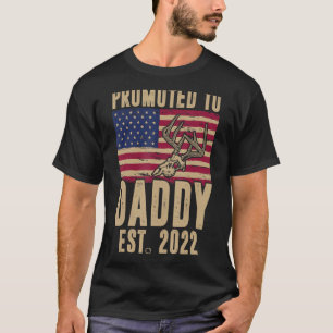 Whitetail Hunting Promoted To Daddy 2022 Camouflag T-Shirt