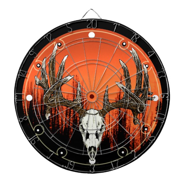 Whitetail skull dartboard (Front)