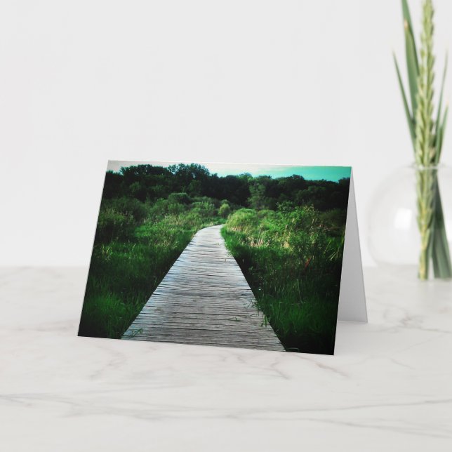 "Whitetail Woods Walkway" Get Well Card (Front)