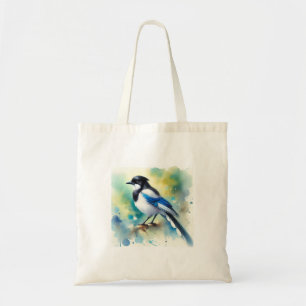 Whitethroated Magpie Jay 100924AREF117 - Watercolo Tote Bag