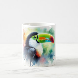 Whitethroated toucan 060824AREF109 - Watercolor Coffee Mug