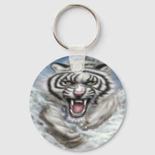 WhiteTiger- Keychain/Schlüsselanhänger Key Ring