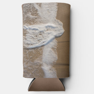 Whitewash on beach seltzer can cooler