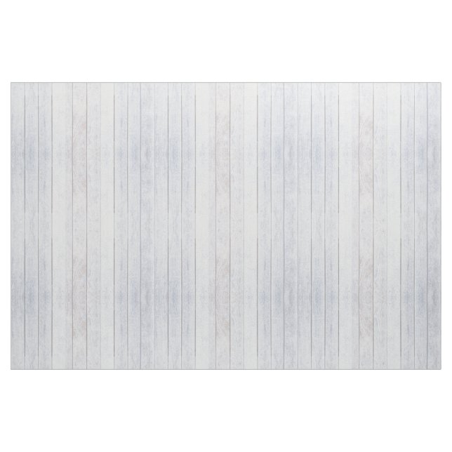 Whitewashed Old Weathered Wood Background Wooden Fabric (Fat Quarter)