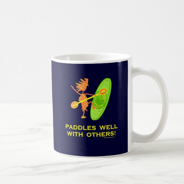 Whitewater Kayak - Paddles Well With Others 2 Coffee Mug (Right)