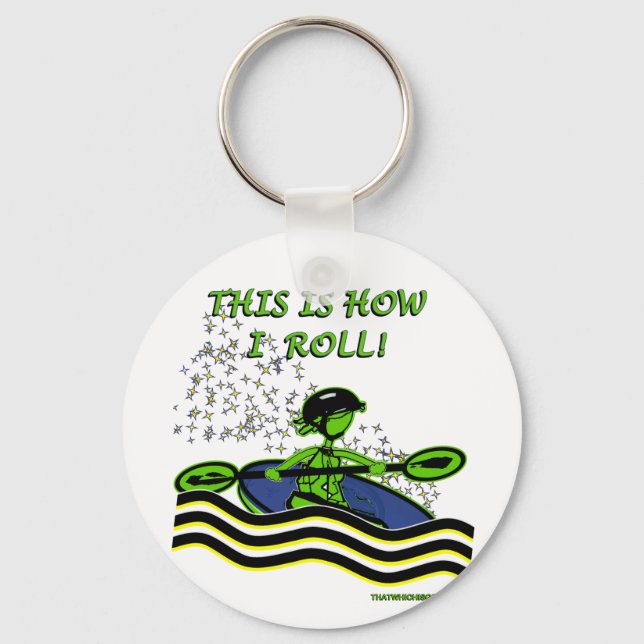 Whitewater Kayak Roll Key Ring (Front)