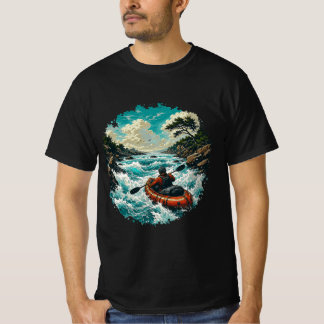 Whitewater Kayaking Packrafting River Rapids Adven T-Shirt