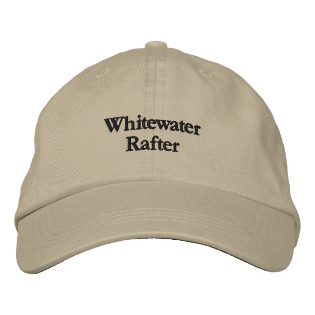 Whitewater Rafter — Embroidered Hat (Front)