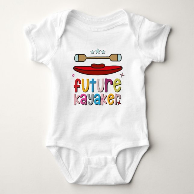 Whitewater Rafting - Future Kayaking Baby Bodysuit (Front)