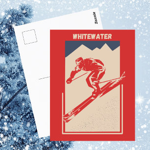 Whitewater Ski Resort in British Columbia Canada Postcard