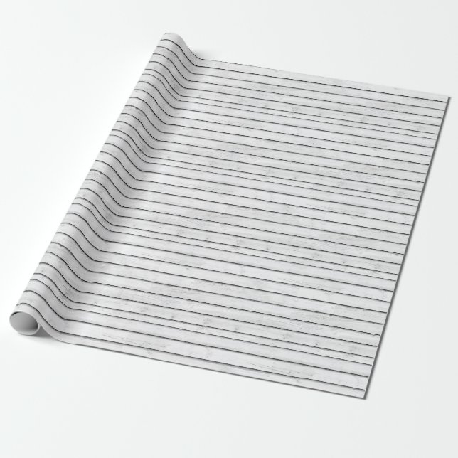WhiteWoodSlats | Wrapping Papper Seamless | Stripe Paper (Unrolled)