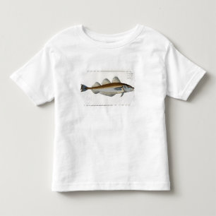 Whiting (Gadus Merlangus) plate LXV from 'Ichthyol Toddler T-Shirt