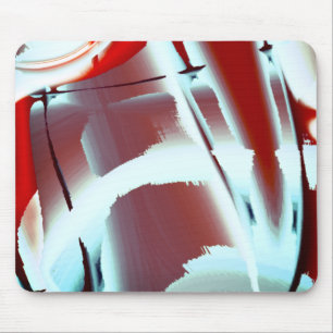 Whitish to red cropped digital paint magnification mouse pad