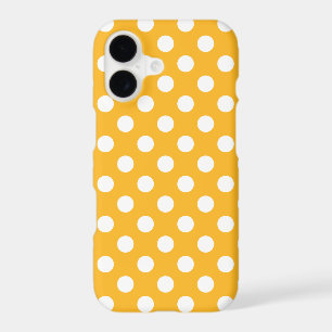 Whitle polka dots on yellow