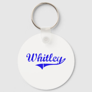 Whitley Surname Classic Style Key Ring
