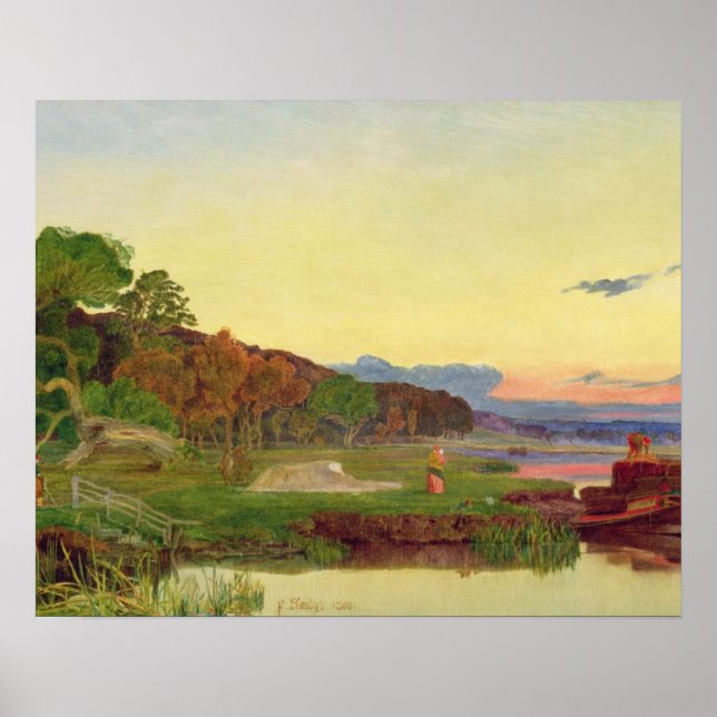 Whitlingham, Norfolk, 1860 (oil on canvas) Poster (Front)