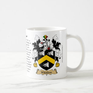 Whitlow, the Origin, the Meaning and the Crest Coffee Mug