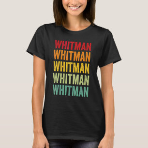 Whitman County Washington Rainbow Text Design T-Shirt
