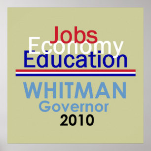 WHITMAN Governor POSTER Print