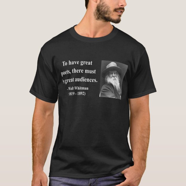 Whitman Quote 12b T-Shirt (Front)