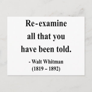 Whitman Quote 1a Postcard