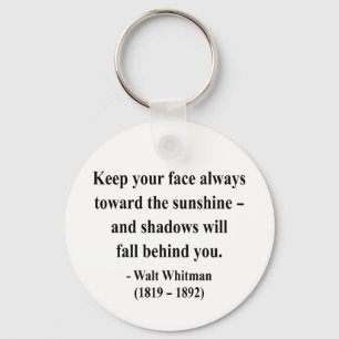 Whitman Quote 7a Key Ring