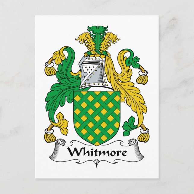 Whitmore Family Crest Postcard (Front)