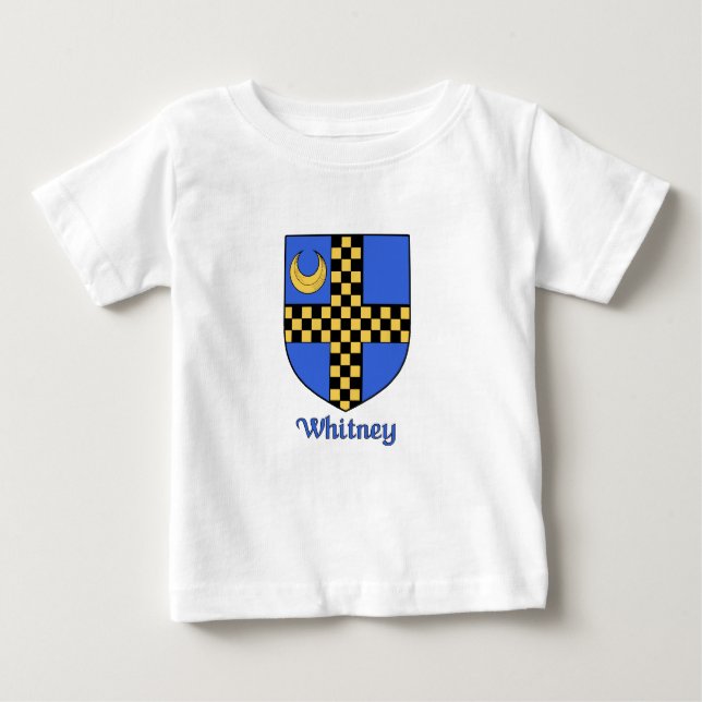 Whitney Family Shield Baby T-Shirt (Front)