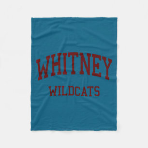 Whitney high school hs rocklin ca retro fleece blanket