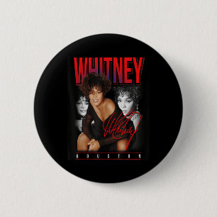 Whitney Houston Retro Photo Collage  6 Cm Round Badge