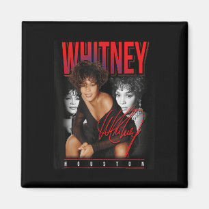 Whitney Houston Retro Photo Collage  Magnet