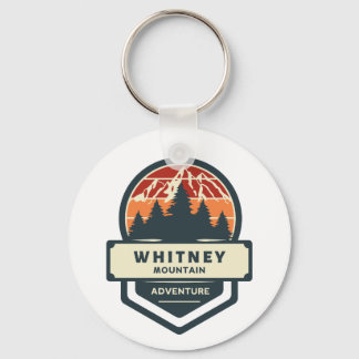 Whitney mountain peak climbing and hiking key ring
