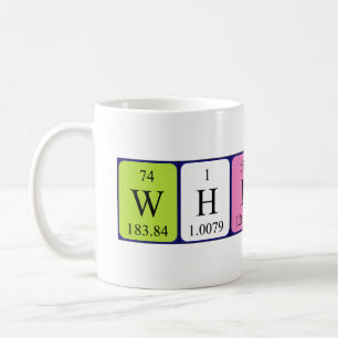 Whitney periodic table name mug