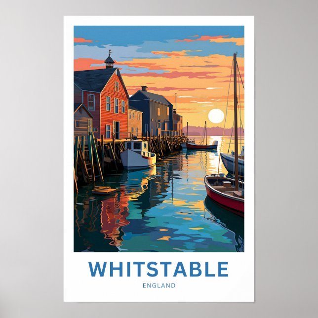 Whitstable England Travel Print (Front)
