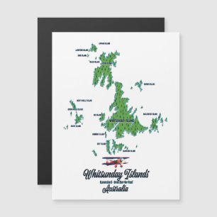 Whitsunday Islands Australia map poster