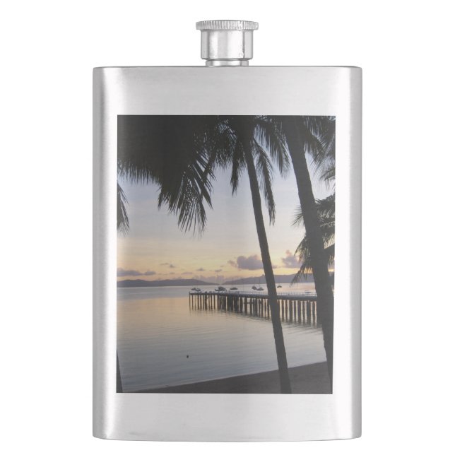 Whitsunday Islands Sunset Classic Flask (Front)