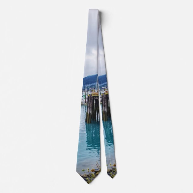Whittier Alaska Harbour Neck Tie (Front)