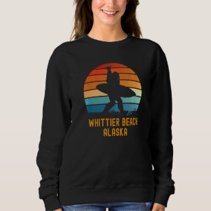 Whittier Beach  Alaska Sasquatch Souvenir Sweatshirt