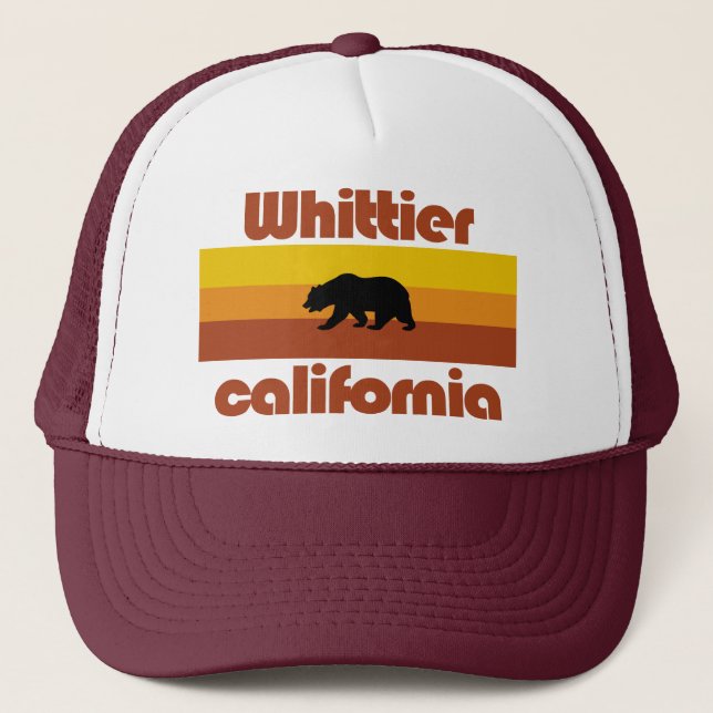 Whittier,California Trucker Hat (Front)
