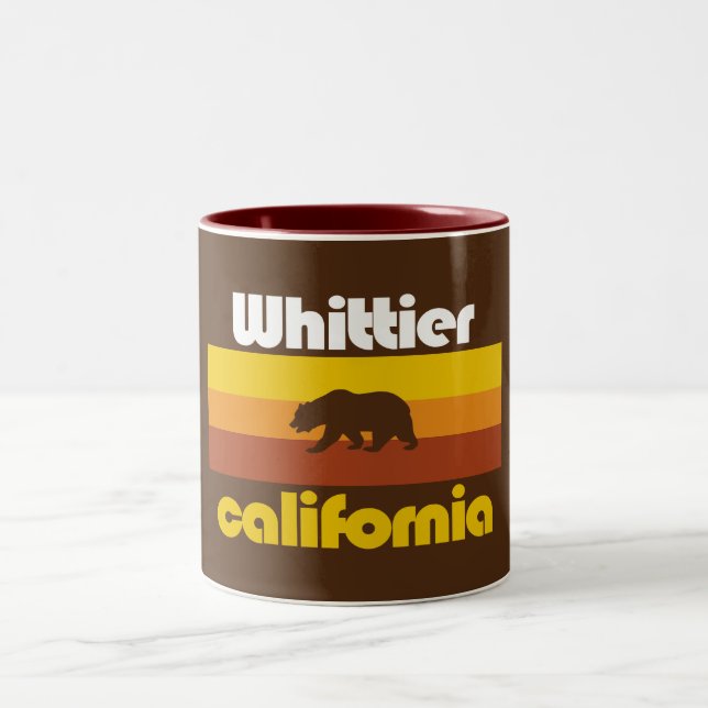 Whittier,California Two-Tone Coffee Mug (Center)