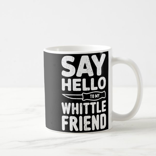 Whittler Wood Carver Whittling  Coffee Mug (Right)