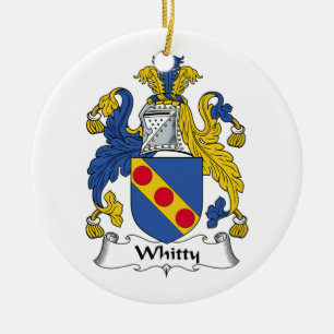 Whitty Family Crest Ceramic Tree Decoration