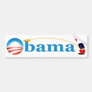 Whiz On Obama Bumper Sticker
