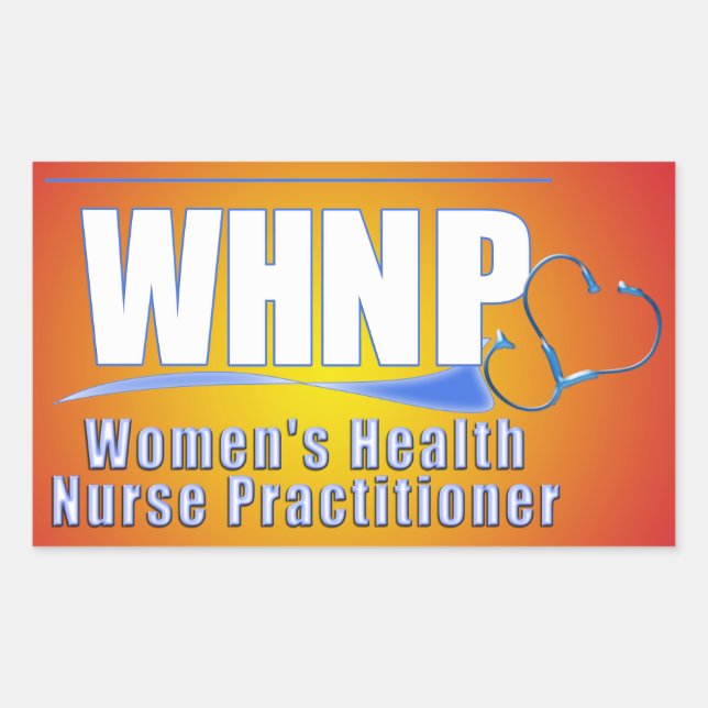 WHNP Women's Health Nurse Practitioner Rectangular Sticker (Front)