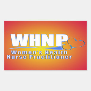 WHNP Women's Health Nurse Practitioner Rectangular Sticker