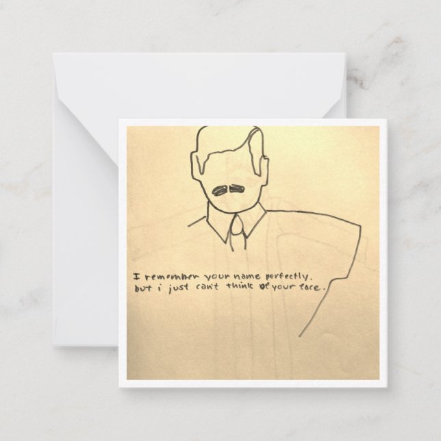 Who Are You Birthday  Card (Front)