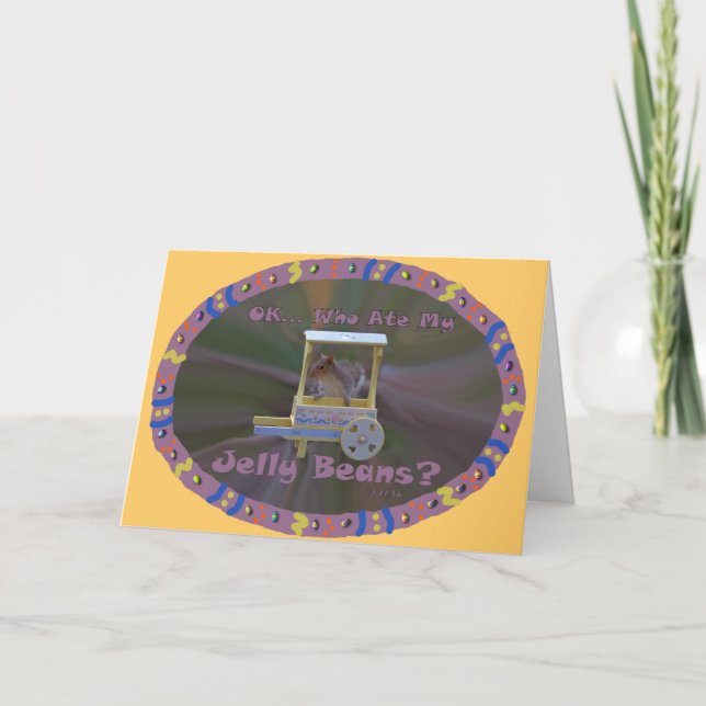 Who Ate My Jelly Beans? Holiday Card (Front)