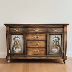 Who Cooks For You Owl Decoupage Paper